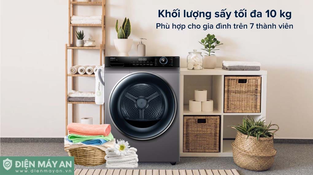 Máy sấy bơm nhiệt Aqua 10 kg AQH-H1000H PS